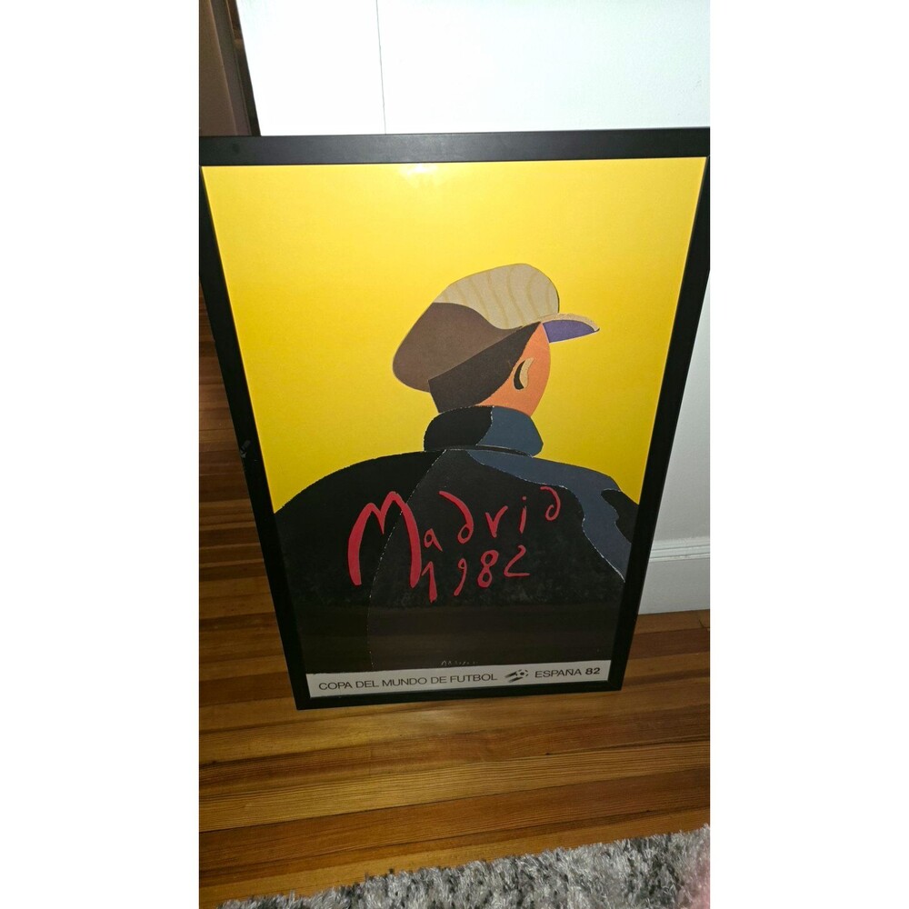 Madrid 1982 Framed Poster España 82 Copa del Mundo de Futbol Soccer Sports